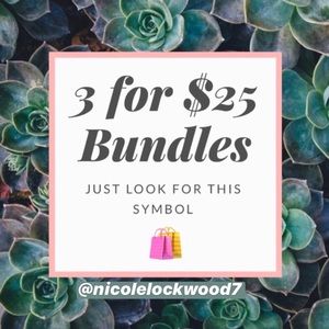 SALE! 3 FOR $25! Pick 3 items with a 🛍
